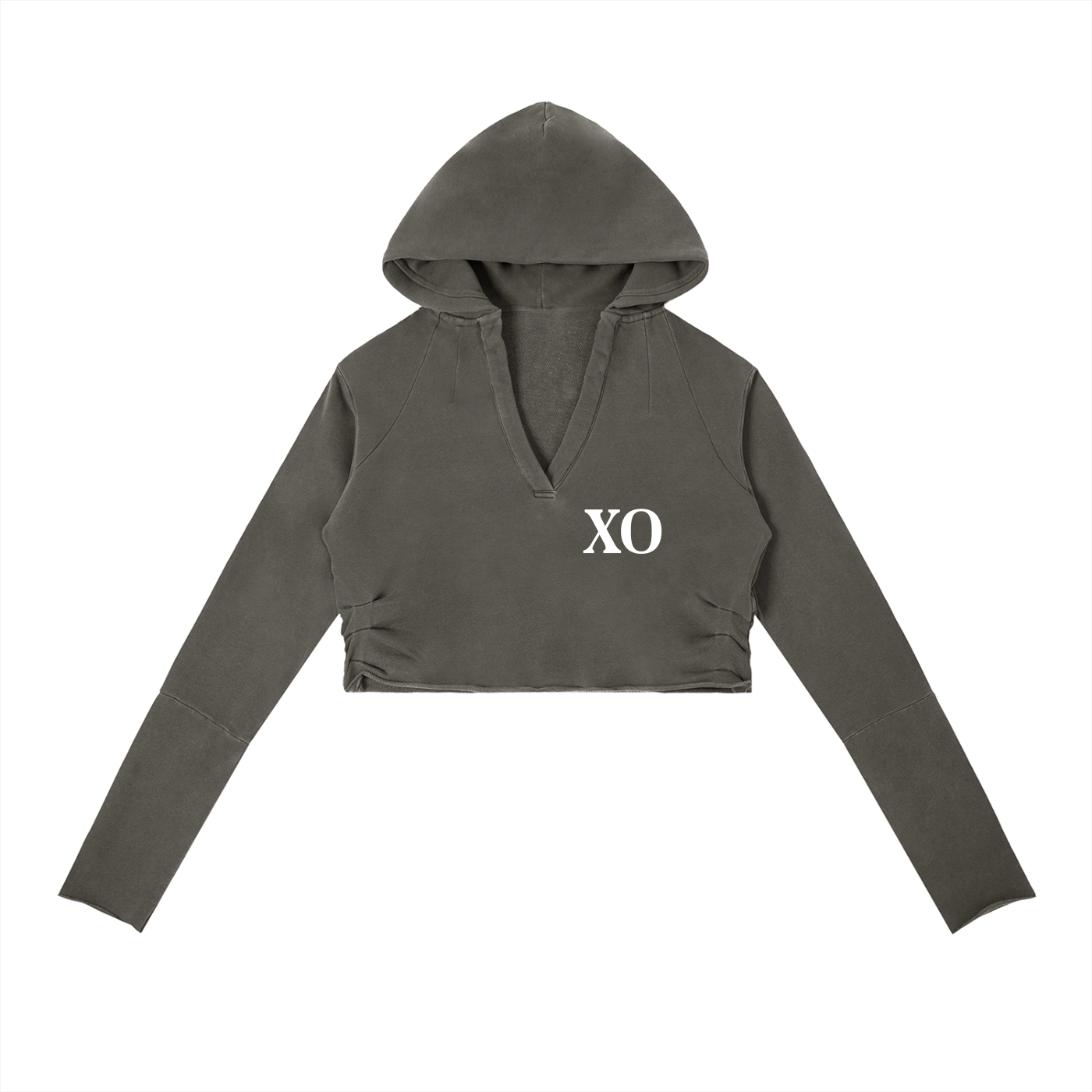 Vintage Washed Raw Edge Hoodie