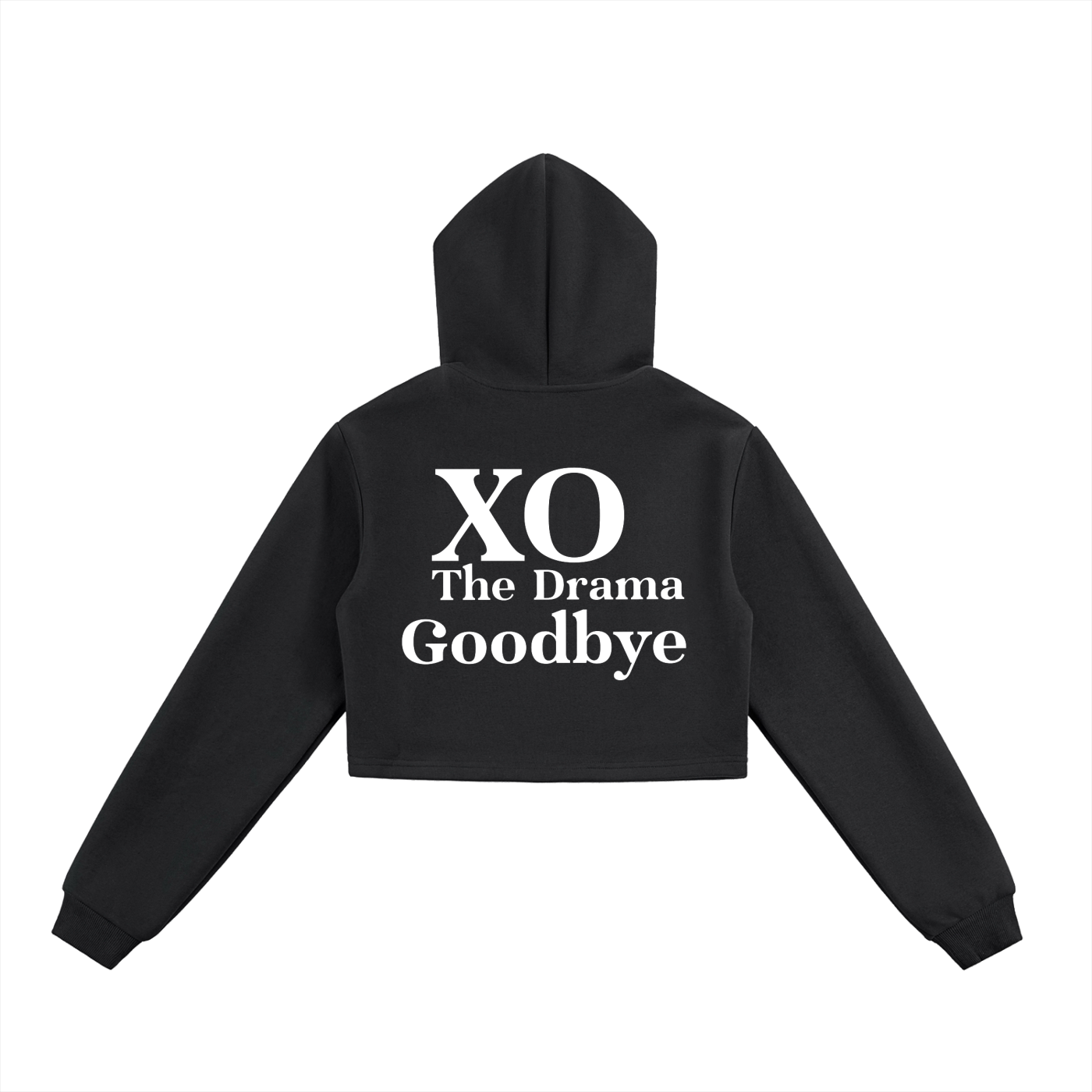 Essential Cropped Zip-Up Hoodie