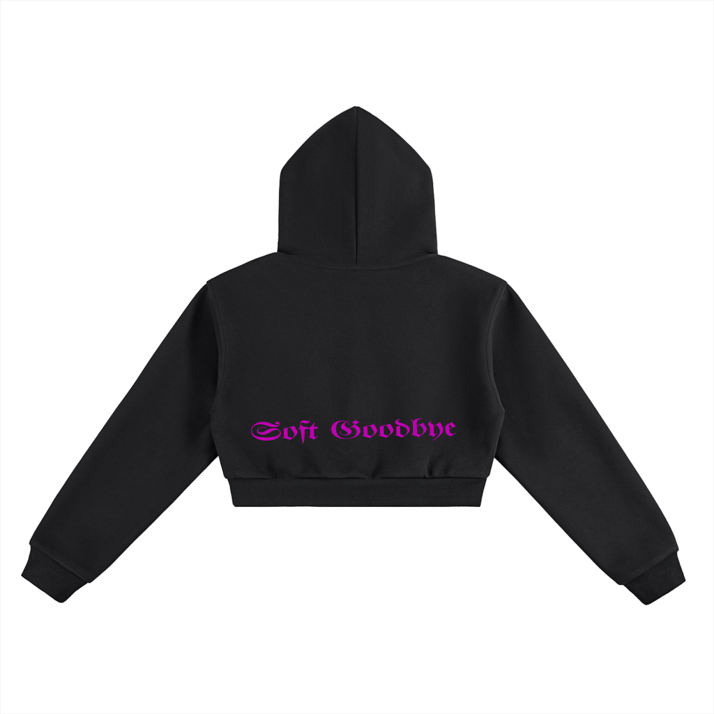 Essential Cropped Hoodie Soft Goodbye (Pink Label Edition)