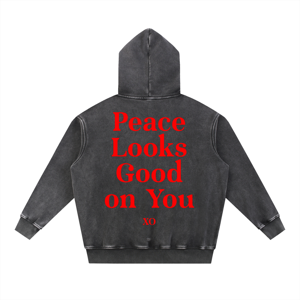 Snow Wash Fleece Oversize Hoodie(Red Label Edition)