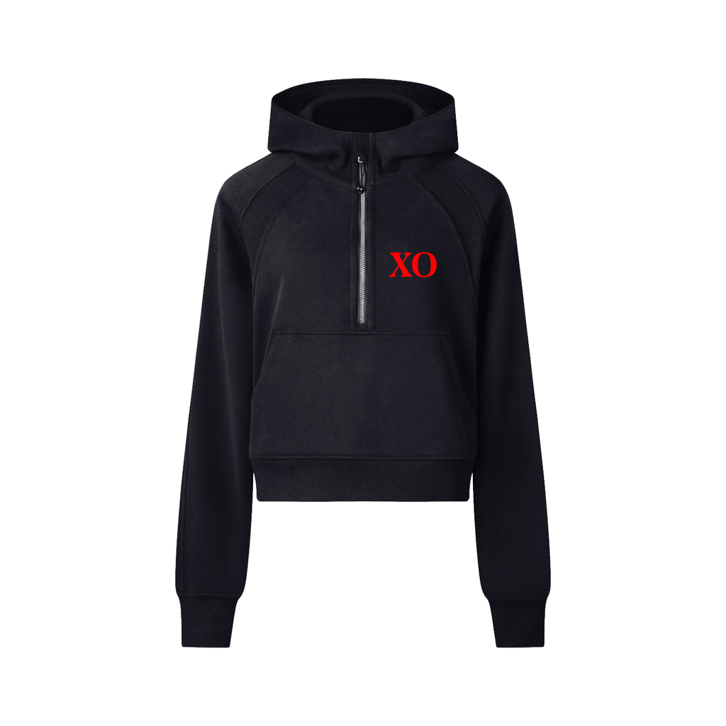 Cropped Half-Zip Hoodie(Red Label Edition)