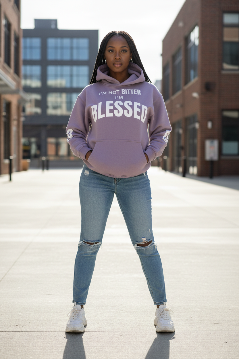 Front view - I'm Not Bitter I'm Blessed hoodie