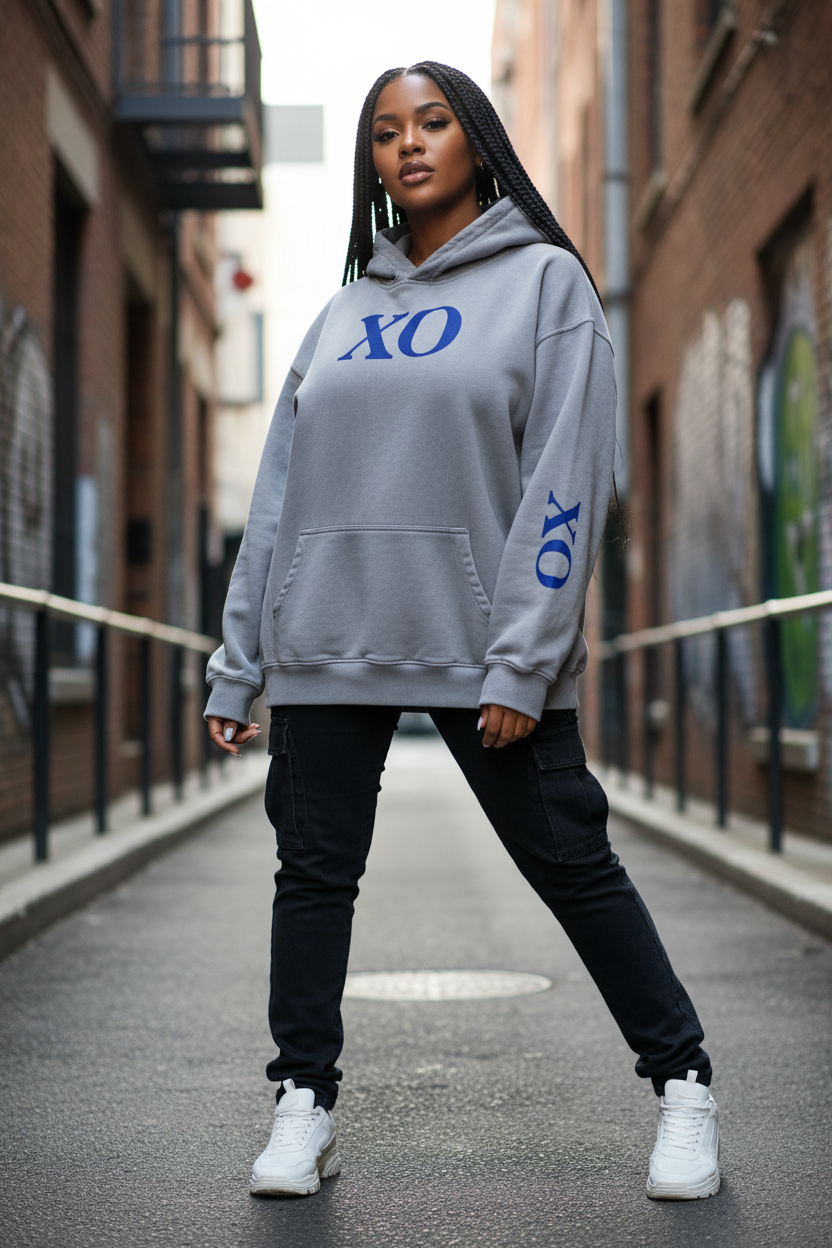 Heavyweight Sunfade Oversized Hoodie on Model