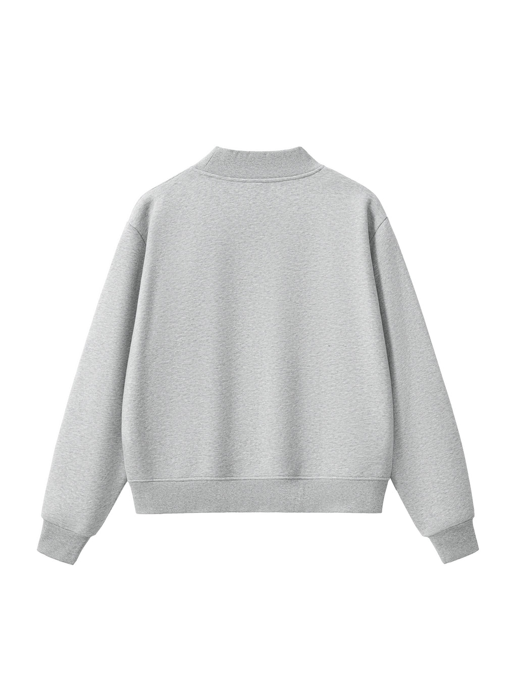 Essential Fleece Mock-Neck Crew Sweatshirt(Red Label Edition)
