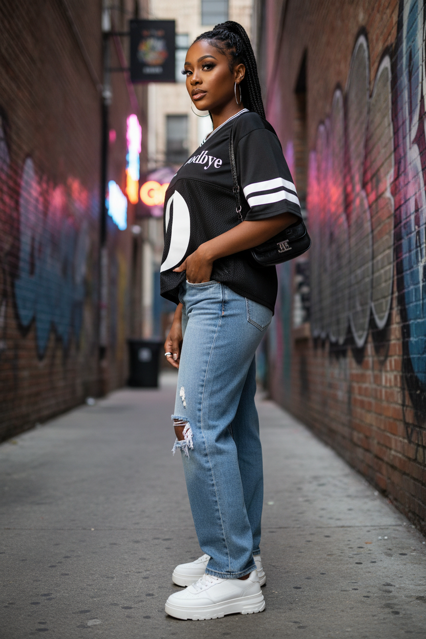 Mesh T-Shirt Side View