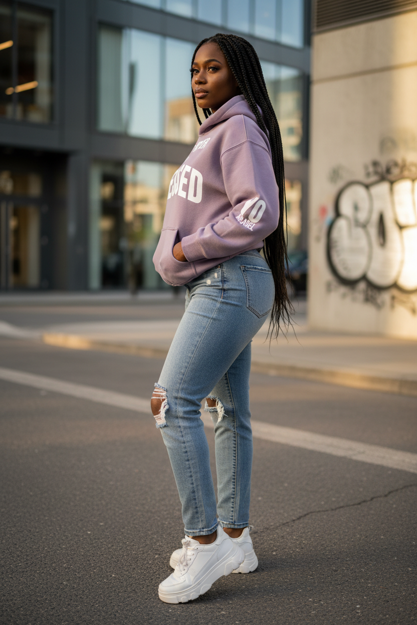 Side view - I'm Not Bitter I'm Blessed hoodie